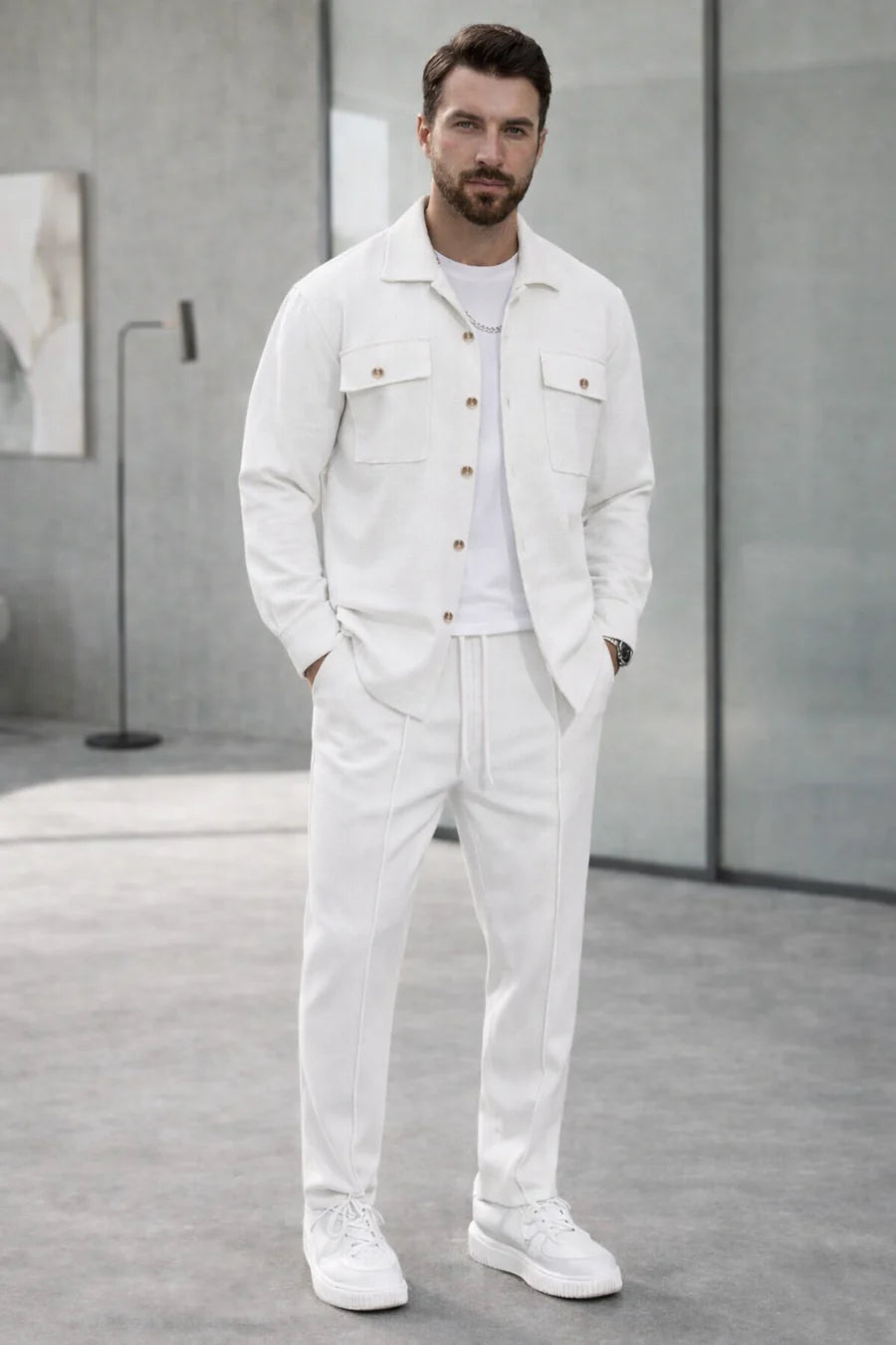Completo Uomo Giacca e Pantaloni Casual Chic