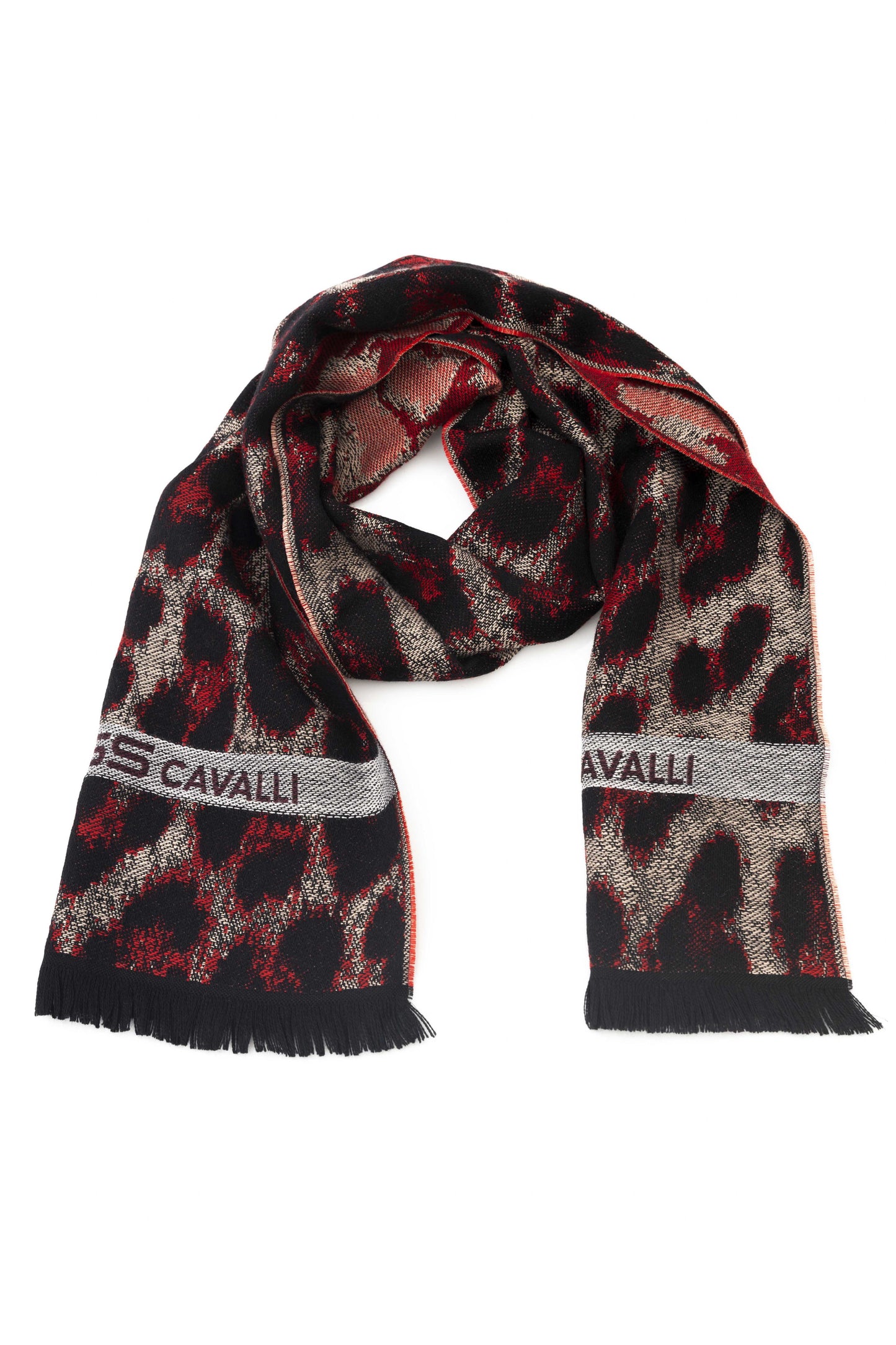 Cavalli Class scarves burgundy
